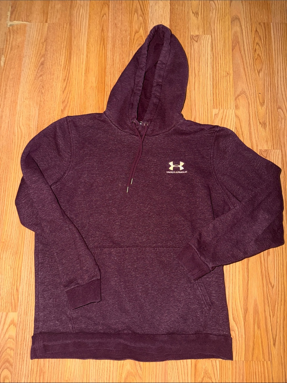 Under Armour Men's Burgundy Crewneck Hoodie Sweatshirt